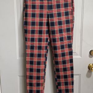 Plaid Pixie High Rise trousers